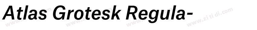 Atlas Grotesk Regula字体转换